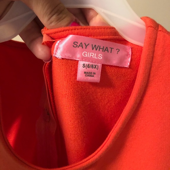 🧡Little girls orange sleeveless dress🧡 - Picture 3 of 4